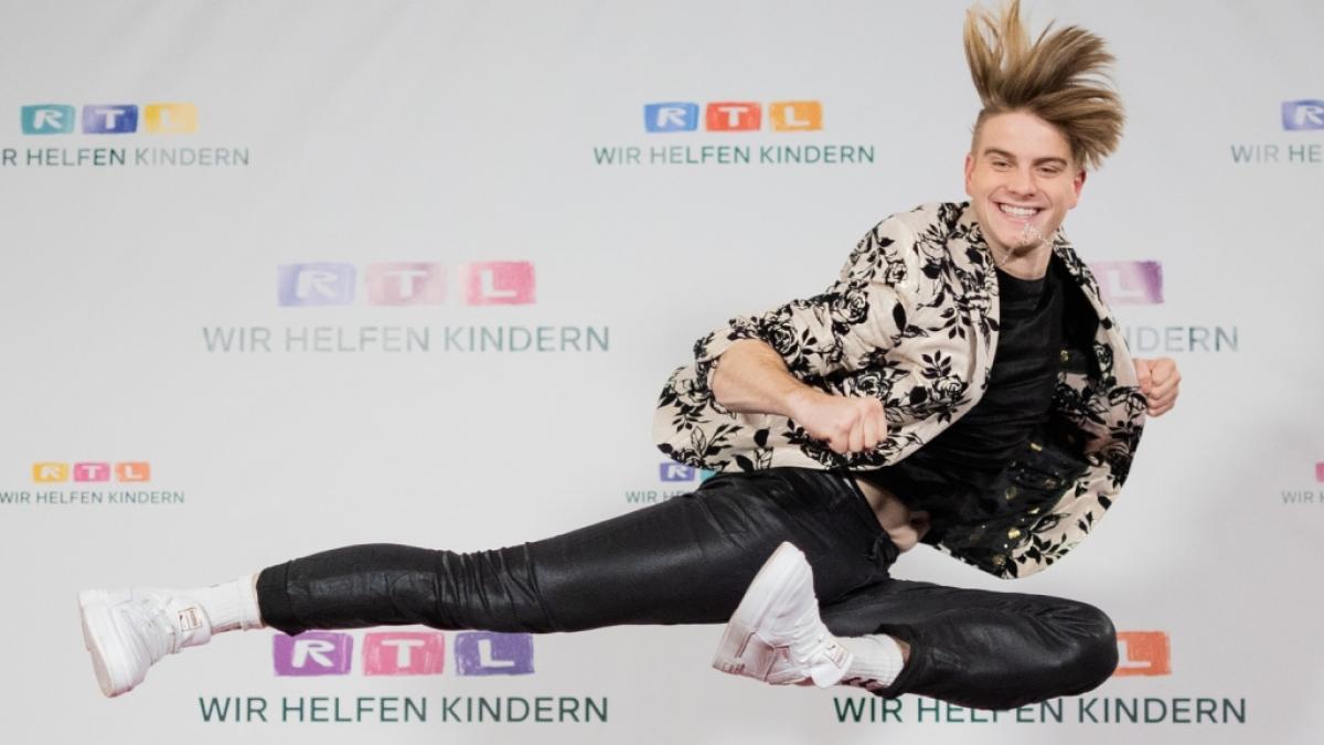 S&auml;nger Vincent Gross beim RTL-Spendenmarathon. (Foto)