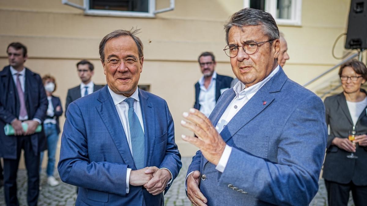 Armin Laschet (CDU) und Sigmar Gabriel (SPD) diskutierten am Dienstag, 25. April 2023, bei "maischberger". (Foto)