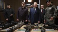 Neue Aufnahmen zeigen Waldimir Putin bei seinem Besuch in Tschetschenien.