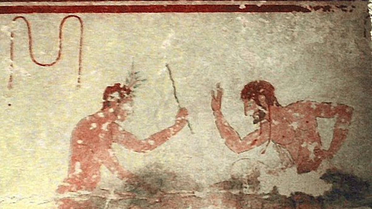 Sadomaso auf einem Grab 600 Jahre vor Christus. (Foto)