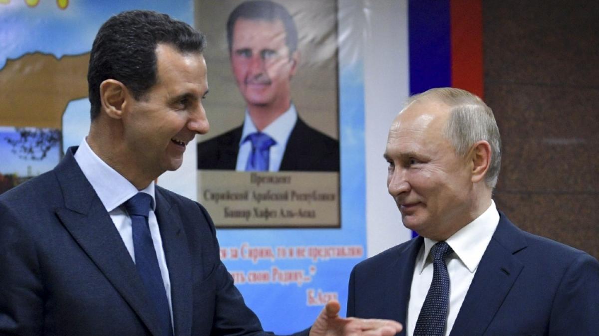 Wladimir Putin (rechts) unterst&uuml;tzt Bashar al-Assad seit 2015 mit russischen Soldaten. (Foto)